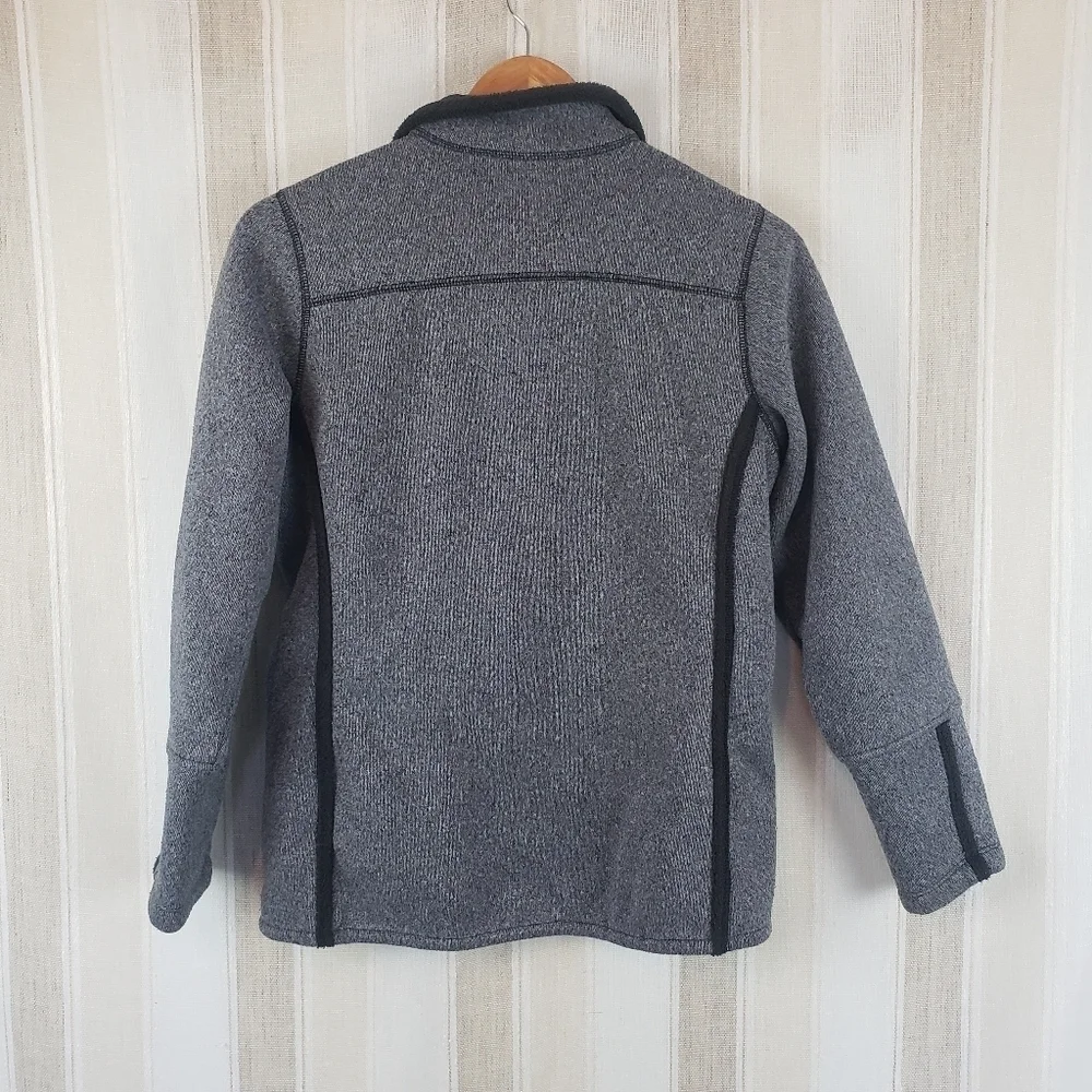 The North Face‎ Banderitas Fleece Jacket Gray Girls Size Extra Large